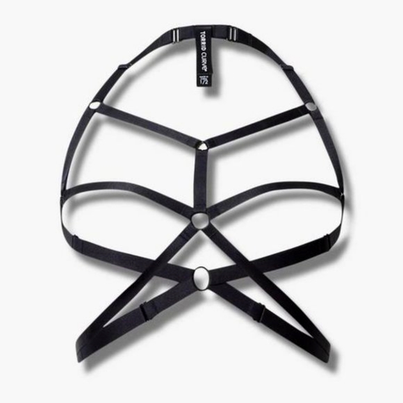 ❤️NWT VINTAGE TORRID BRALETTE STRAPPY BREAST HARNESS BONDAGE LINGERIE PLUS SIZE - Picture 2 of 11